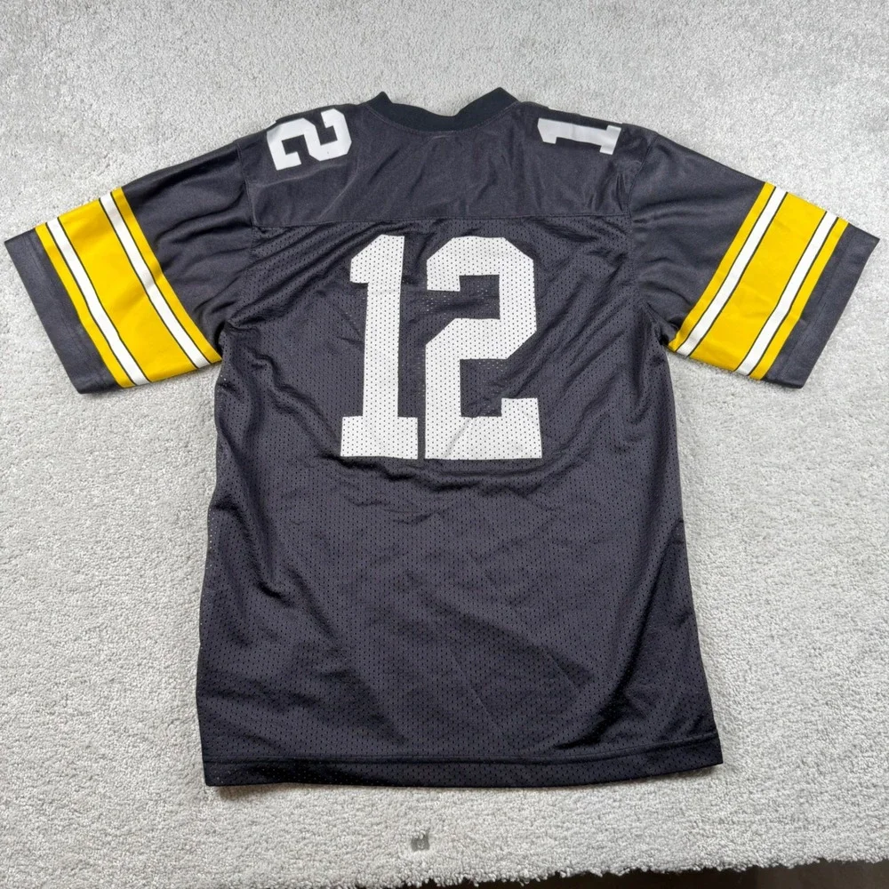 Iowa Hawkeyes Kids Football Jersey YOUTH L Black #12 Hawks Mesh Nike NCAA